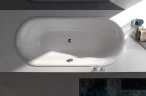 Стальная ванна Bette Lux Oval 170х75 3465-000PLUS цвет Белый с шумоизоляцией и антигрязевым покрытием