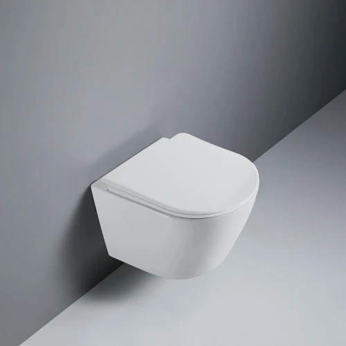 Унитаз подвесной RGW SW-51 80420251-01 цвет Белый с сиденьем Микролифт