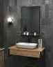 Зеркало 1MarKa Grunge Loft 60П Ц0000007990 Черное МДФ / ЛДСП, стекло