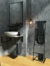 Зеркало 1MarKa Grunge Loft 60П Ц0000007990 Черное МДФ / ЛДСП, стекло