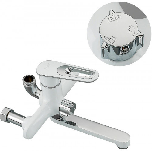 Душевая система Frap H49 F2449 Белая Хром латунь на стену