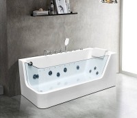 Акриловая ванна Ceruttispa 170x80 R C-494-17R 9948 с гидромассажем