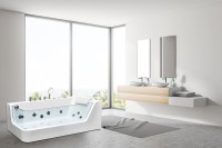 Акриловая ванна Ceruttispa 170x80 R C-494-17R 9948 с гидромассажем