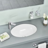Раковина Grohe Bau Ceramic 56 39423000 Белая фарфор встраиваемый