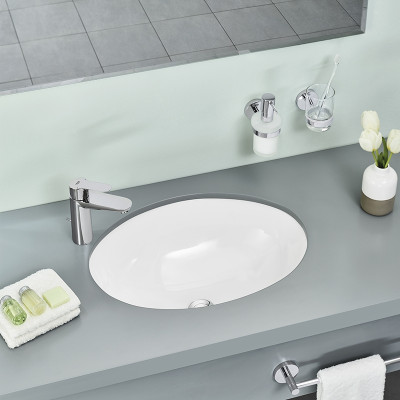Раковина Grohe Bau Ceramic 56 39423000 Белая фарфор встраиваемый