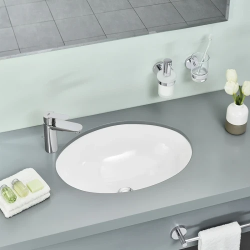 Раковина Grohe Bau Ceramic 56 39423000 Белая фарфор встраиваемый