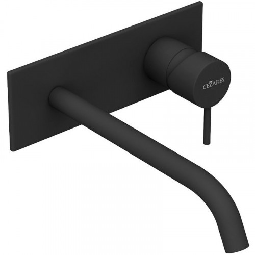 Смеситель для раковины Cezares Leaf LEAF-BLI1-L-NOP Черный матовый латунь встраиваемый