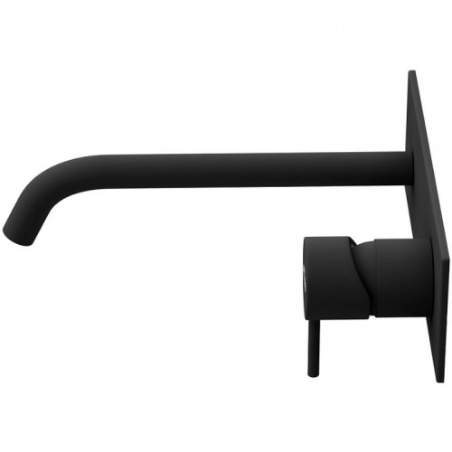 Смеситель для раковины Cezares Leaf LEAF-BLI1-L-NOP Черный матовый латунь встраиваемый