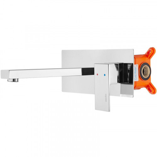 Смеситель для раковины Swedbe Platta 5501 Хром латунь встраиваемый