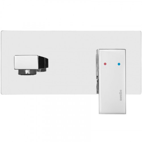 Смеситель для раковины Swedbe Platta 5501 Хром латунь встраиваемый