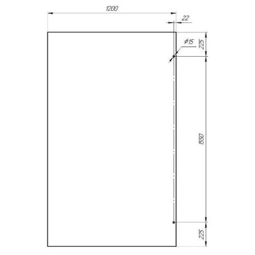 Душевая перегородка Radomir Walk-in G1 120 1-10-0-0-0-1910 профиль Хром стекло прозрачное