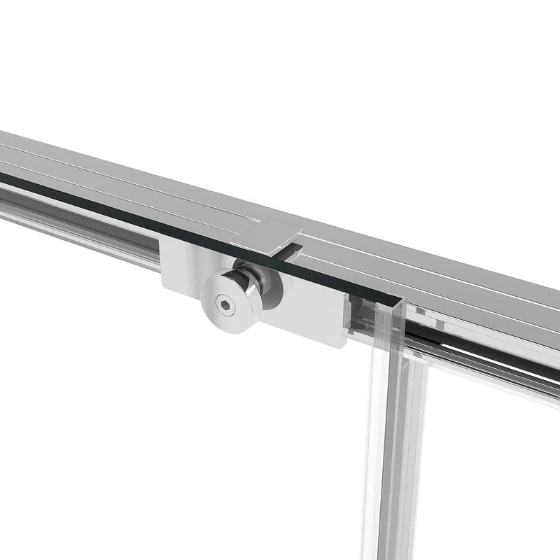 Душевая дверь Vincea Slim Soft 120 VDS-1SS120CLBN профиль Брашированный никель стекло прозрачное