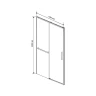 Душевая дверь Vincea Slim Soft 120 VDS-1SS120CLBN профиль Брашированный никель стекло прозрачное