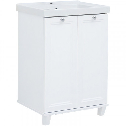 Тумба под раковину Aquanet Амели 60 261989 Белая матовая МДФ / ЛДСП