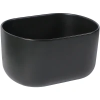 Раковина-чаша SantiLine 46 SL-1113MB Черная матовая фаянс накладная