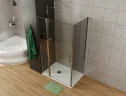 Душевая стенка Allen Brau Priority 80 3.31013.00G профиль Хром стекло тонированное