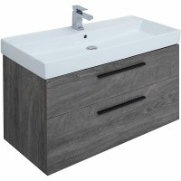 Тумба под раковину Aquanet Nova 100 249923 подвесная Дуб рошелье МДФ / ЛДСП