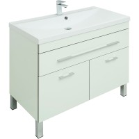 Тумба с раковиной Aquanet Верона 90 287673 Белая МДФ / ЛДСП