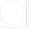 Зеркало Defesto Opti 90x90 DF 2856S с подсветкой 28W-3000К/Сенсорный выключатель/Теплый белый свет