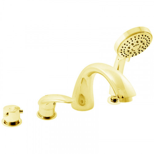 Смеситель на борт ванны Rav Slezak Dunaj D469.5PZ Золото латунь