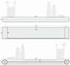 Металлическая полка Сунержа Round L 31-3020-5460 цвет Черный матовый