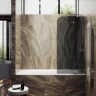 Шторка для ванны Maybah Glass MGV-919-4 990х1400 поворотная с добором Хром глянцевый стекло графитовое матовое