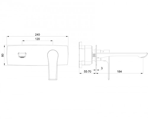 Смеситель для раковины Wonzon &amp; Woghand Brilliant WW-88869079-BGM цвет Темный графит