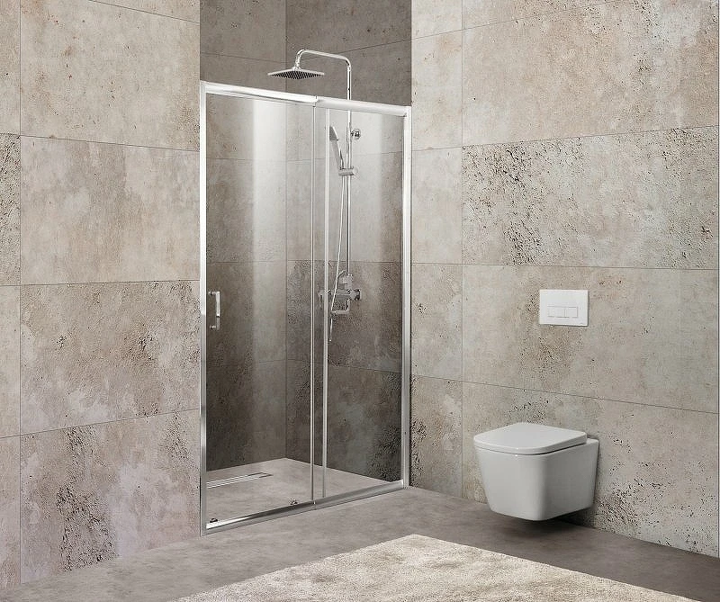 Душевая дверь BelBagno Unique 115 UNIQUE-BF-1-100/115-C-Cr профиль Хром стекло прозрачное