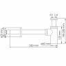 Сифон для раковины WasserKRAFT Asphe A334 Розовое золото