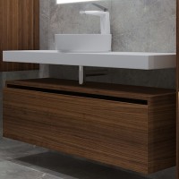 Тумба Boheme Armadi Art Vallessi UNO-S 100 897-100-D подвесная Dark oak МДФ / ЛДСП