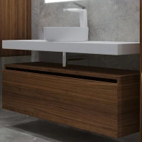 Тумба Boheme Armadi Art Vallessi UNO-S 100 897-100-D подвесная Dark oak МДФ / ЛДСП