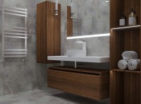 Тумба Boheme Armadi Art Vallessi UNO-S 100 897-100-D подвесная Dark oak МДФ / ЛДСП