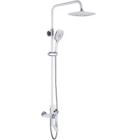 Душевая система Rose R13F R1336F Белая Хром