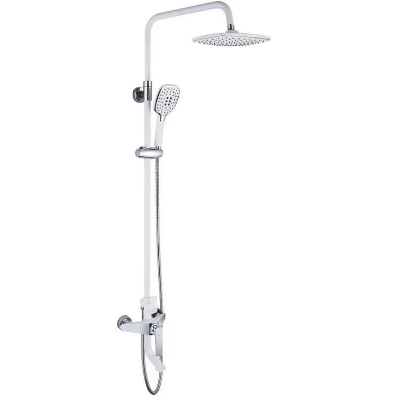 Душевая система Rose R13F R1336F Белая Хром