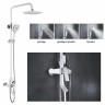 Душевая система Rose R13F R1336F Белая Хром