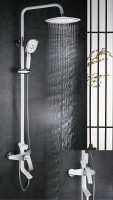 Душевая система Rose R13F R1336F Белая Хром