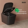 Комплект унитаза и биде Iddis Bild BILR2BMi73 цвет Черный матовый с сиденьем Микролифт