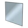 Зеркало 1MarKa Shape 80 Ц0000047091 с подсветкой цвет Черный с бесконтактным выключателем