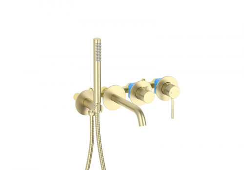 Смеситель для ванны Aquatek Европа  AQ1344BG цвет Золото шлифованное