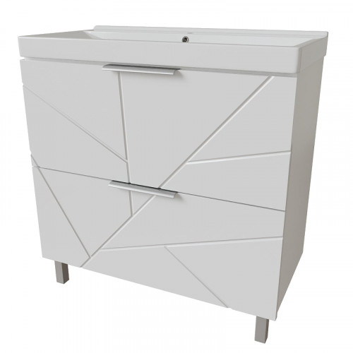 Тумба под раковину Mixline Гранд 80 553028 цвет Белый