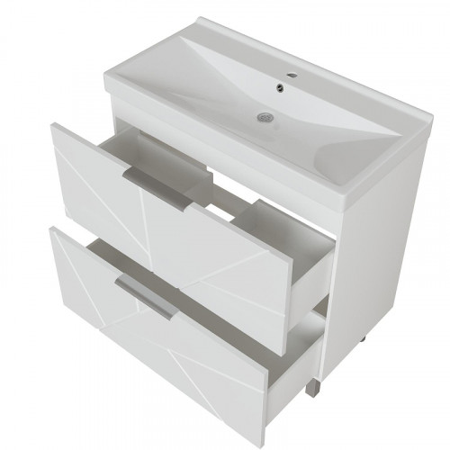 Тумба под раковину Mixline Гранд 80 553028 цвет Белый