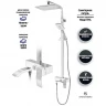 Душевая система Grocenberg GB7007-1WC Белая Хром