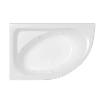 Акриловая ванна Whitecross Aquarella 170x110 L 0108.170110.100.SOFT.WH цвет Белый с гидромассажем форсунки Белые