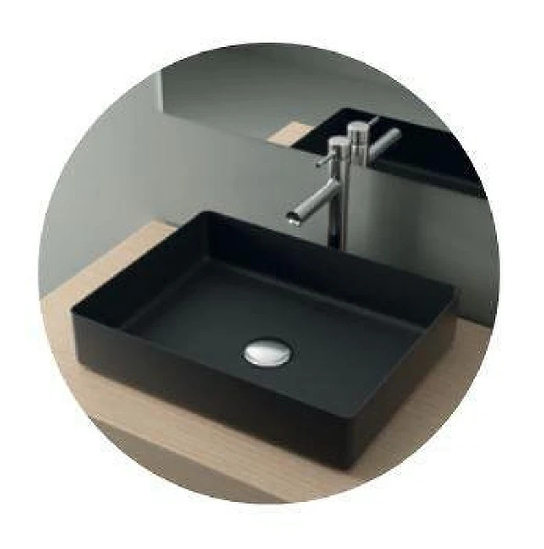 Раковина-чаша Nofer Qtro47 23582 цвет Черный матовый
