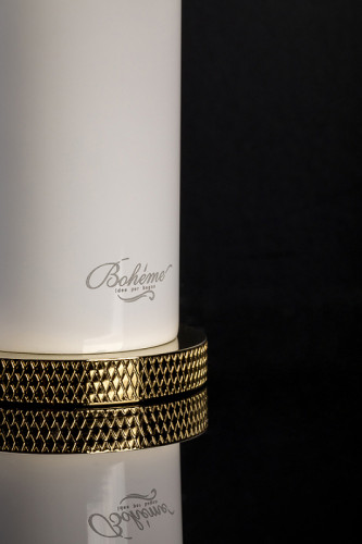 Смеситель для раковины Boheme Stick 121-WG.2 Белый Золото латунь