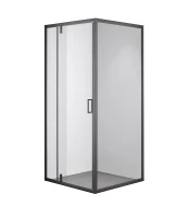 Душевой уголок Olive's Duero 100х100 DR-100CS-SW-GB профиль Черный матовый стекло прозрачное