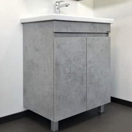 Тумба с раковиной Comforty Осло 70НД 00-00006117 Бетон светлый МДФ / ЛДСП