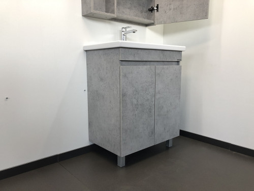 Тумба с раковиной Comforty Осло 70НД 00-00006117 Бетон светлый МДФ / ЛДСП