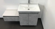 Тумба с раковиной Comforty Осло 70НД 00-00006117 Бетон светлый МДФ / ЛДСП