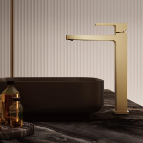 Смеситель для раковины Belz B658-5 B11658-5 цвет Брашированное золото